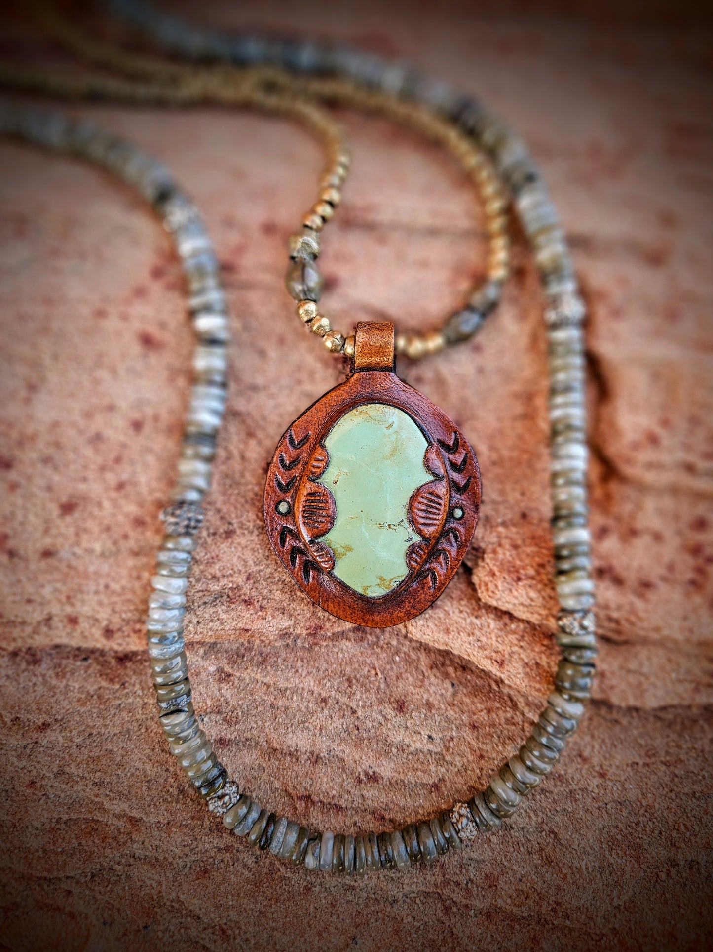 Turquoise Pendant & Layering Necklace