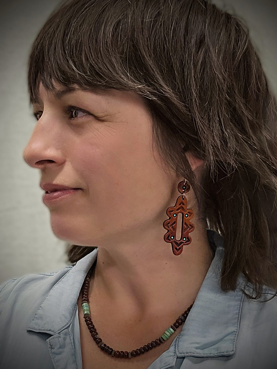 Ombre Concho Earrings