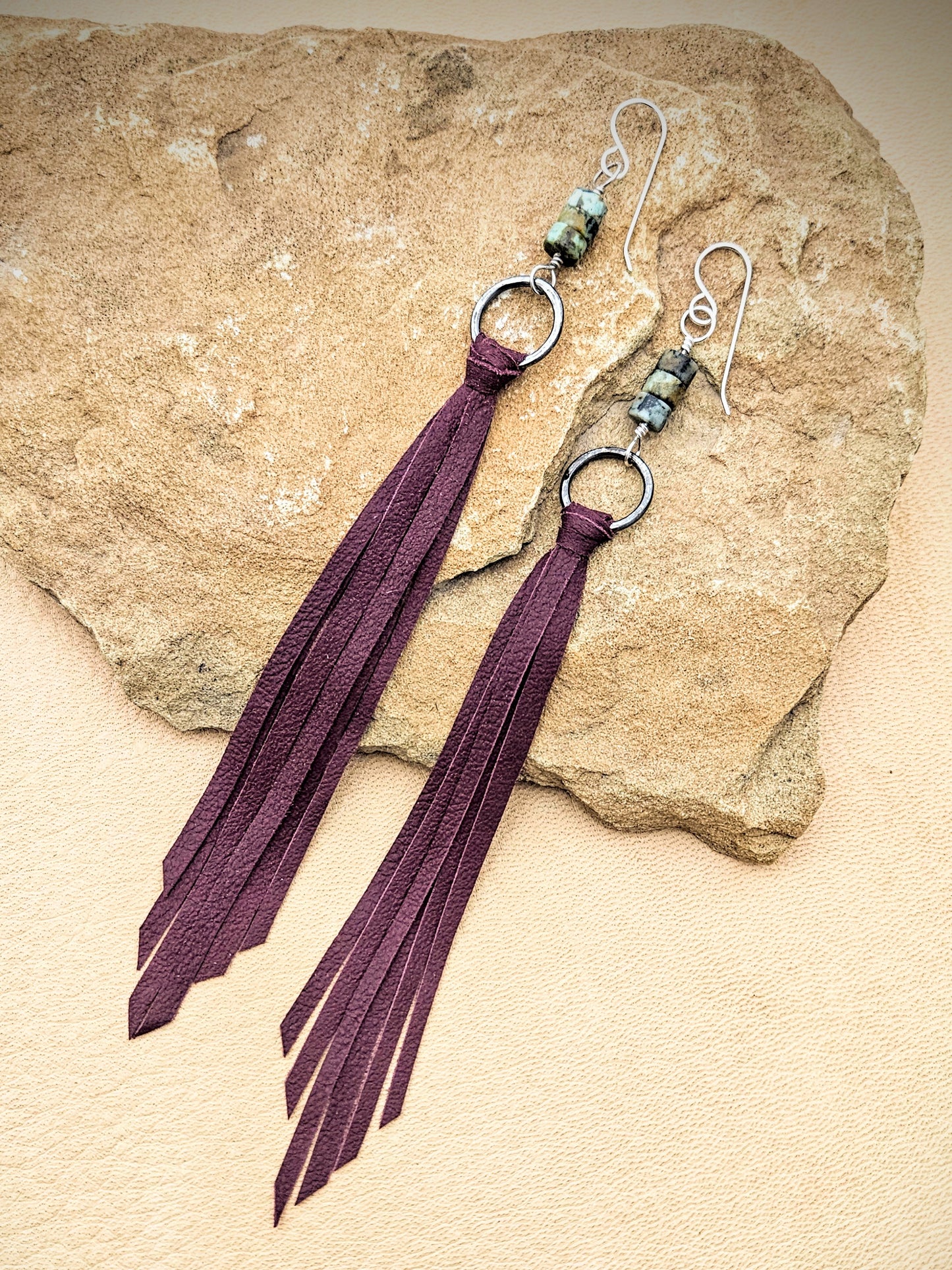 Turquoise Tassel Earrings
