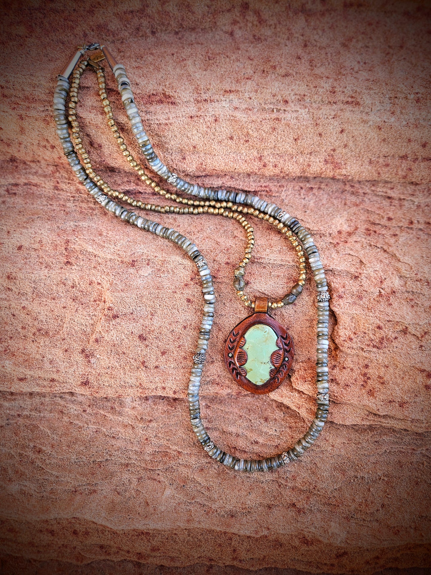 Turquoise Pendant & Layering Necklace