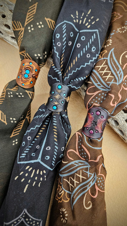 Leather Scarf Slides