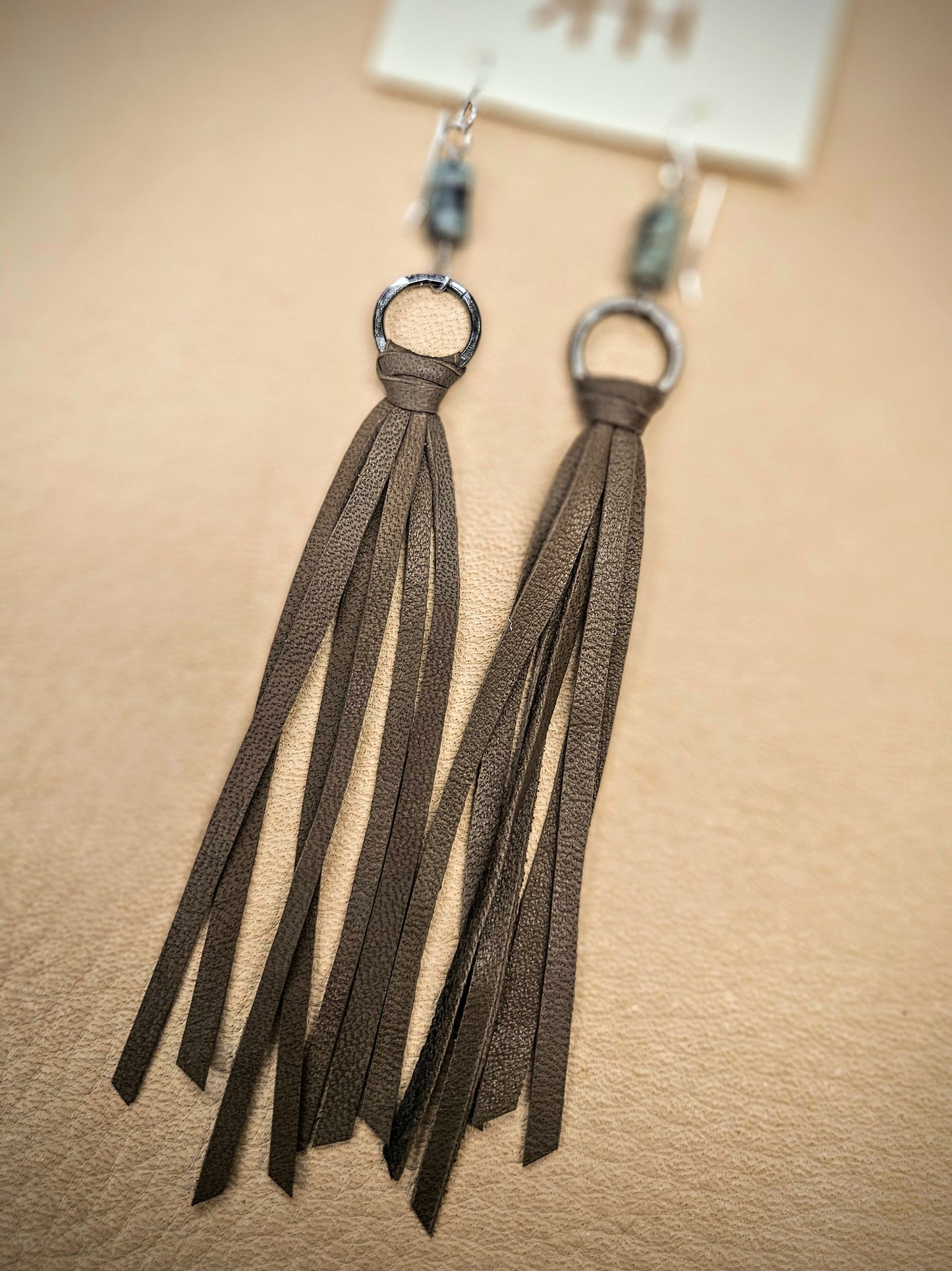 Turquoise Tassel Earrings