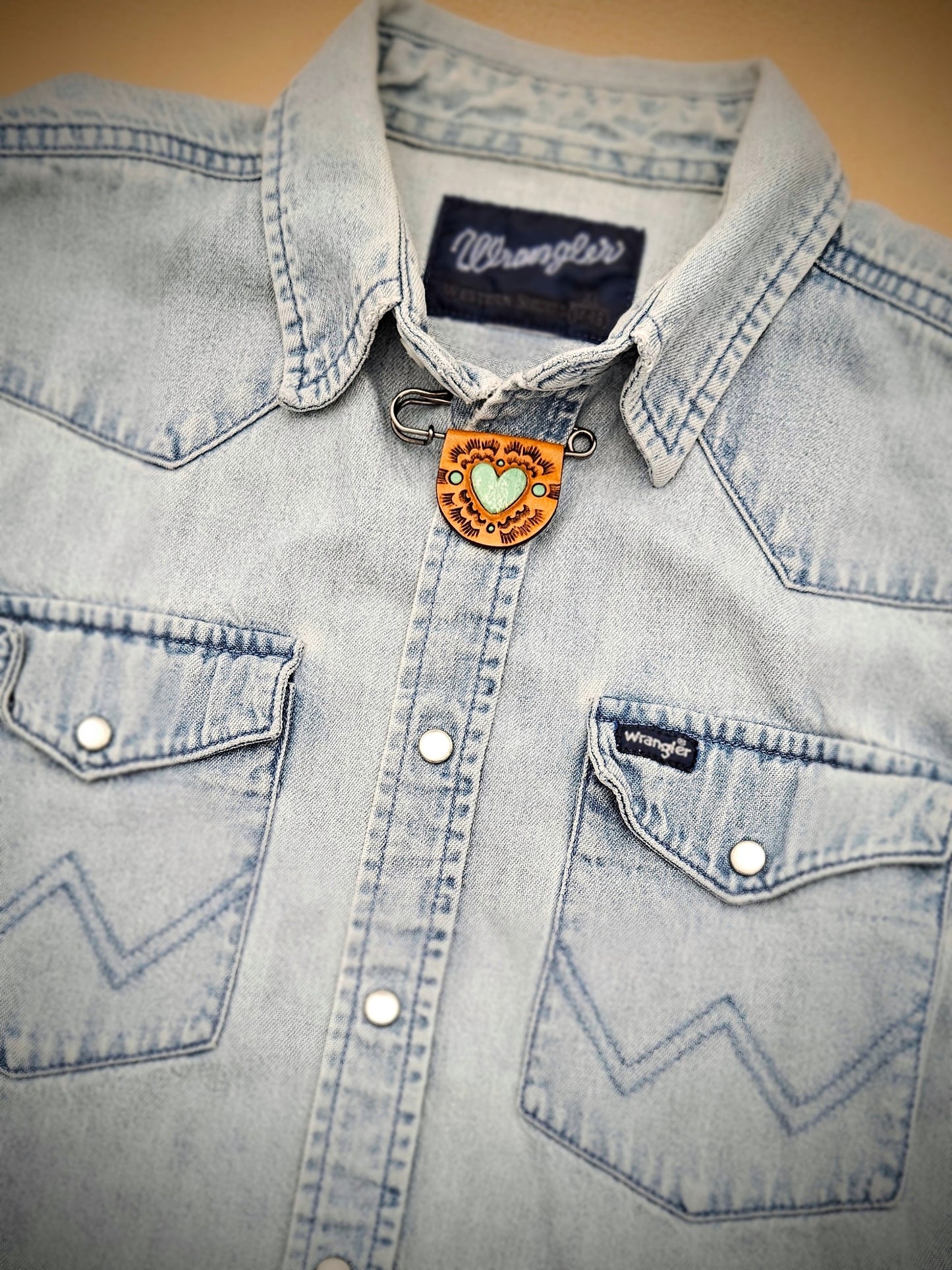 Variscite Heart Kilt Pins