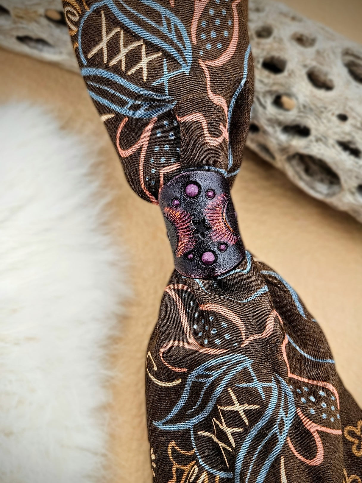 Leather Scarf Slides