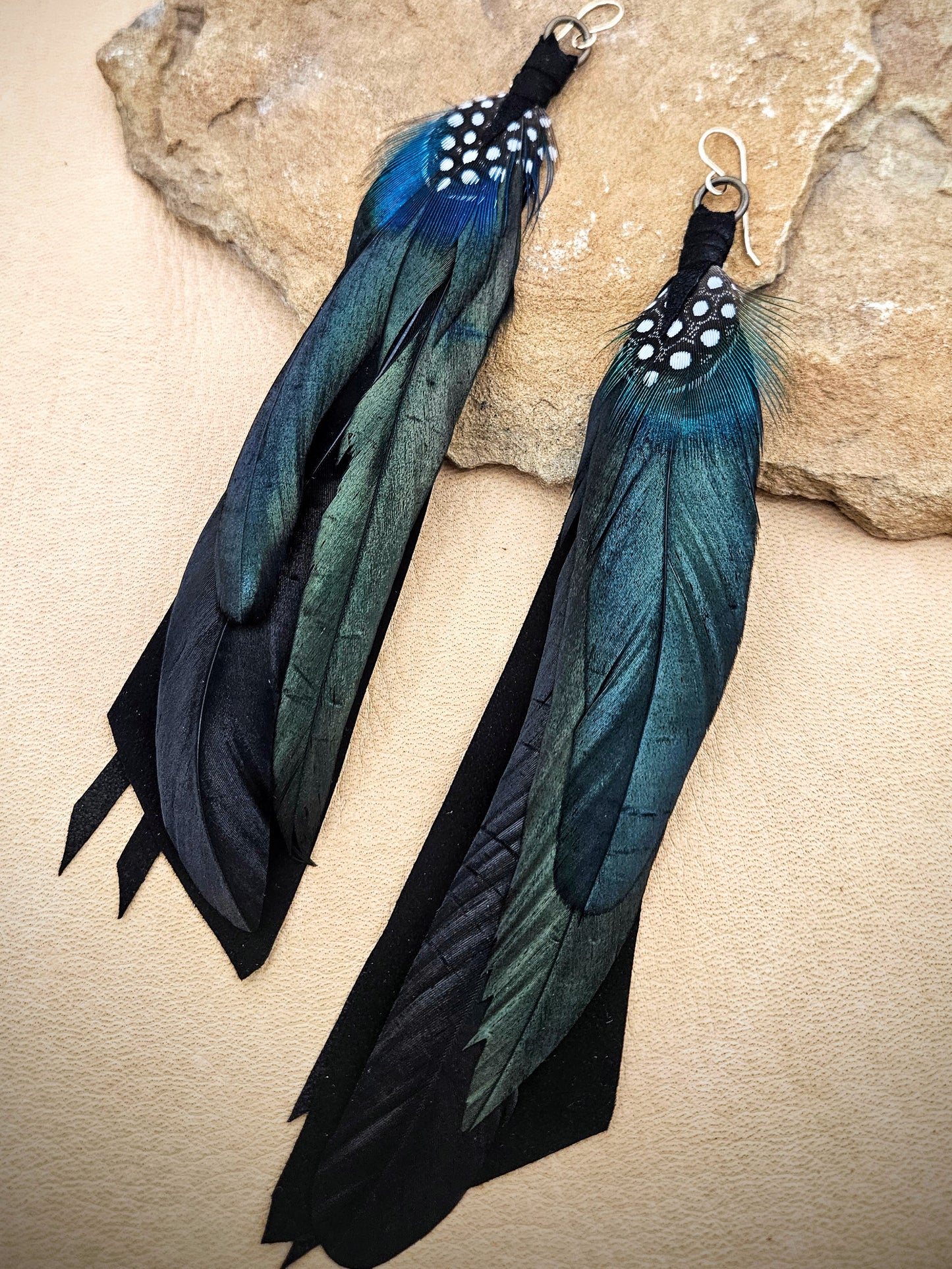 Long Feather Earrings