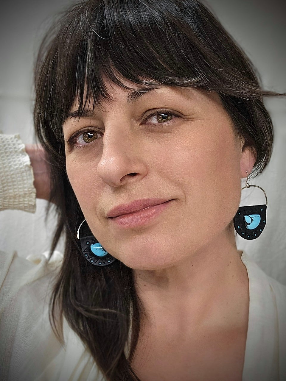 Half-moon Hubei Earrings