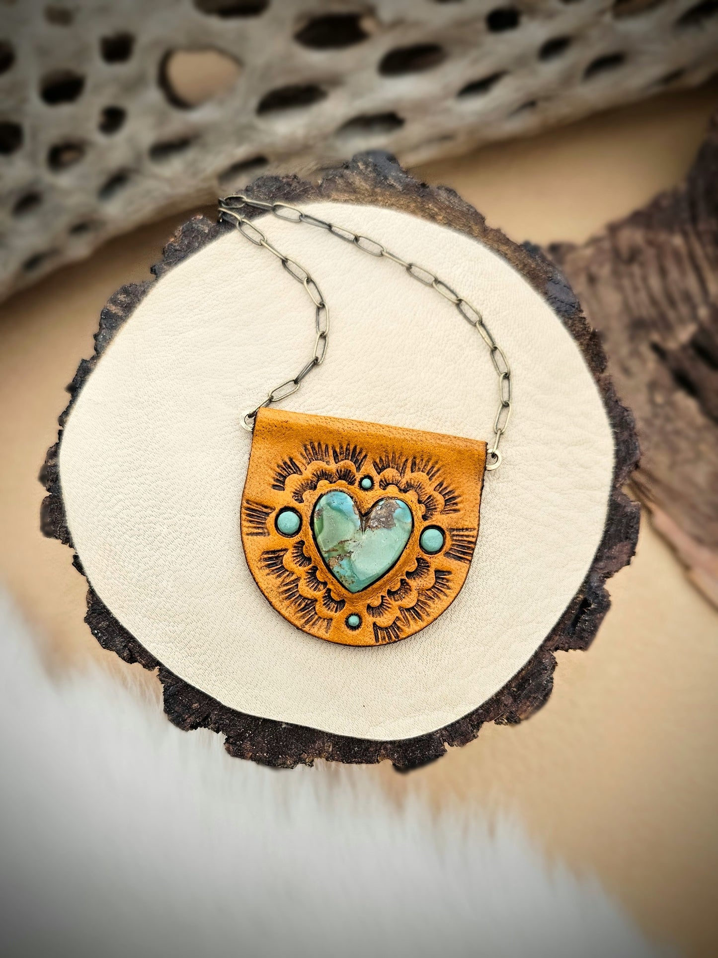 Turquoise Heart Pendants