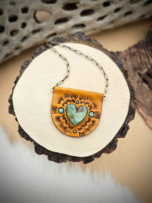 Turquoise Heart Pendants