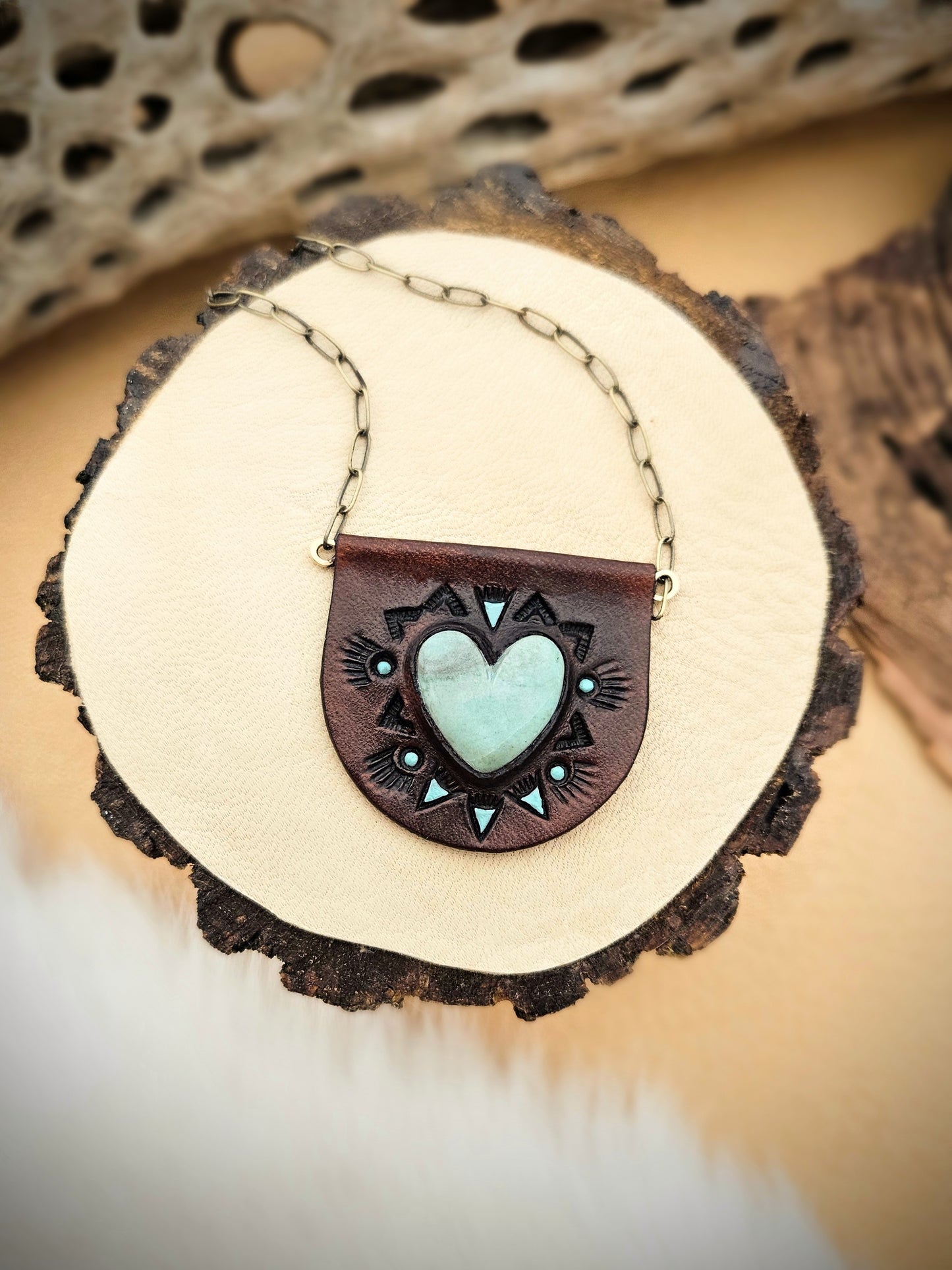 Turquoise Heart Pendants