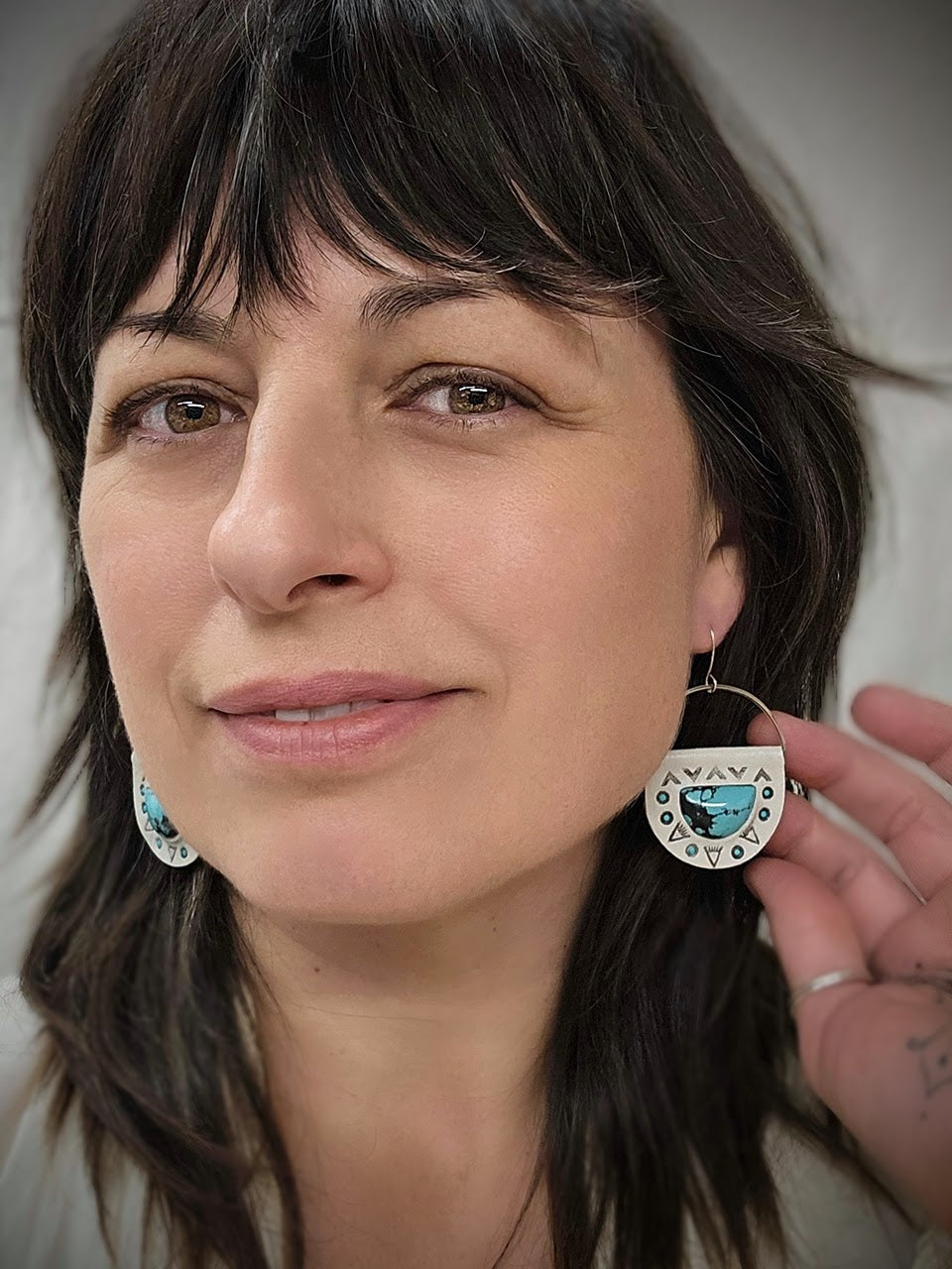 Half-moon Hubei Earrings