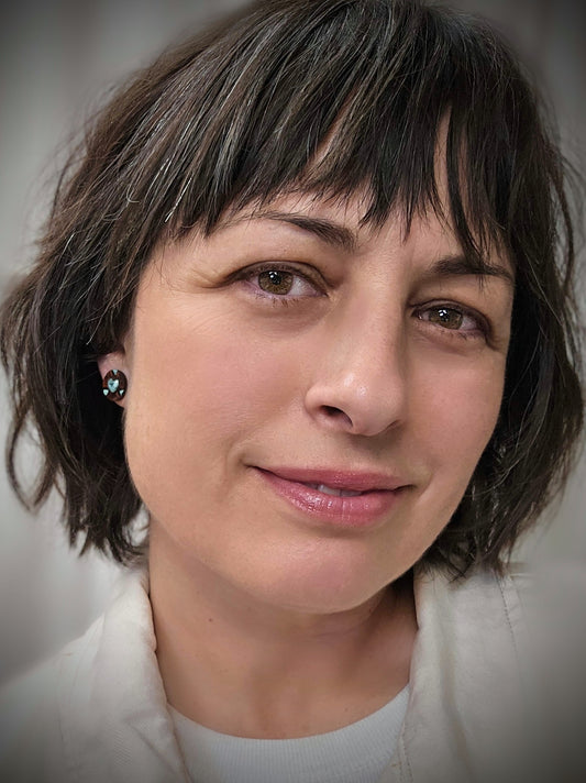 Turquoise Heart Studs