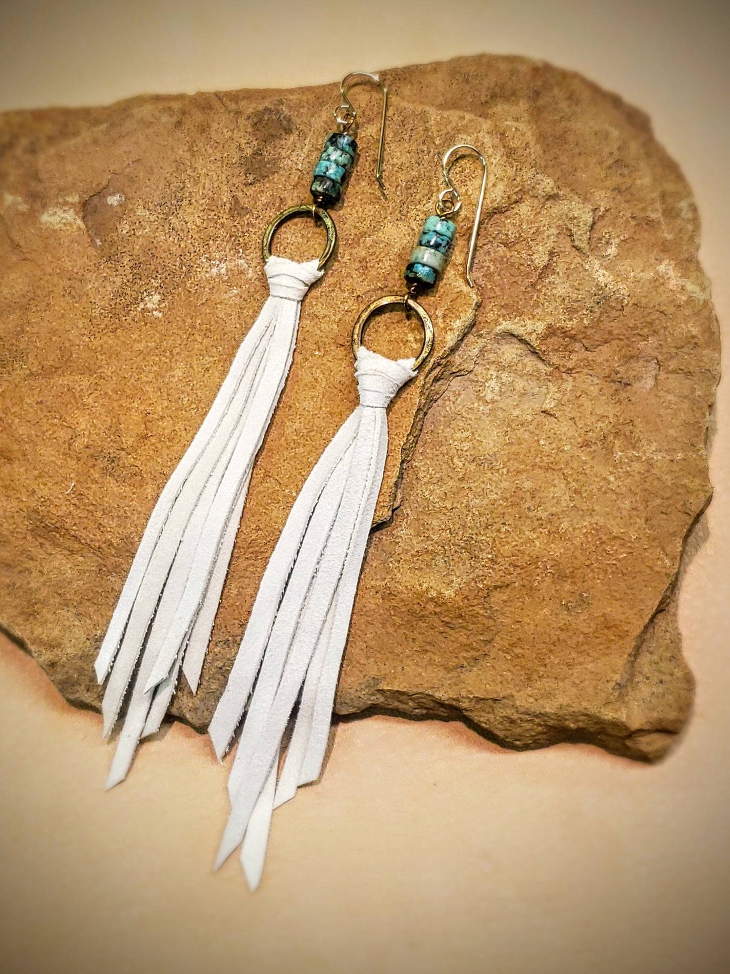 Turquoise Tassel Earrings
