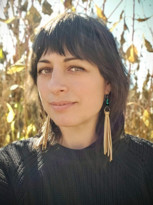 Turquoise Tassel Earrings